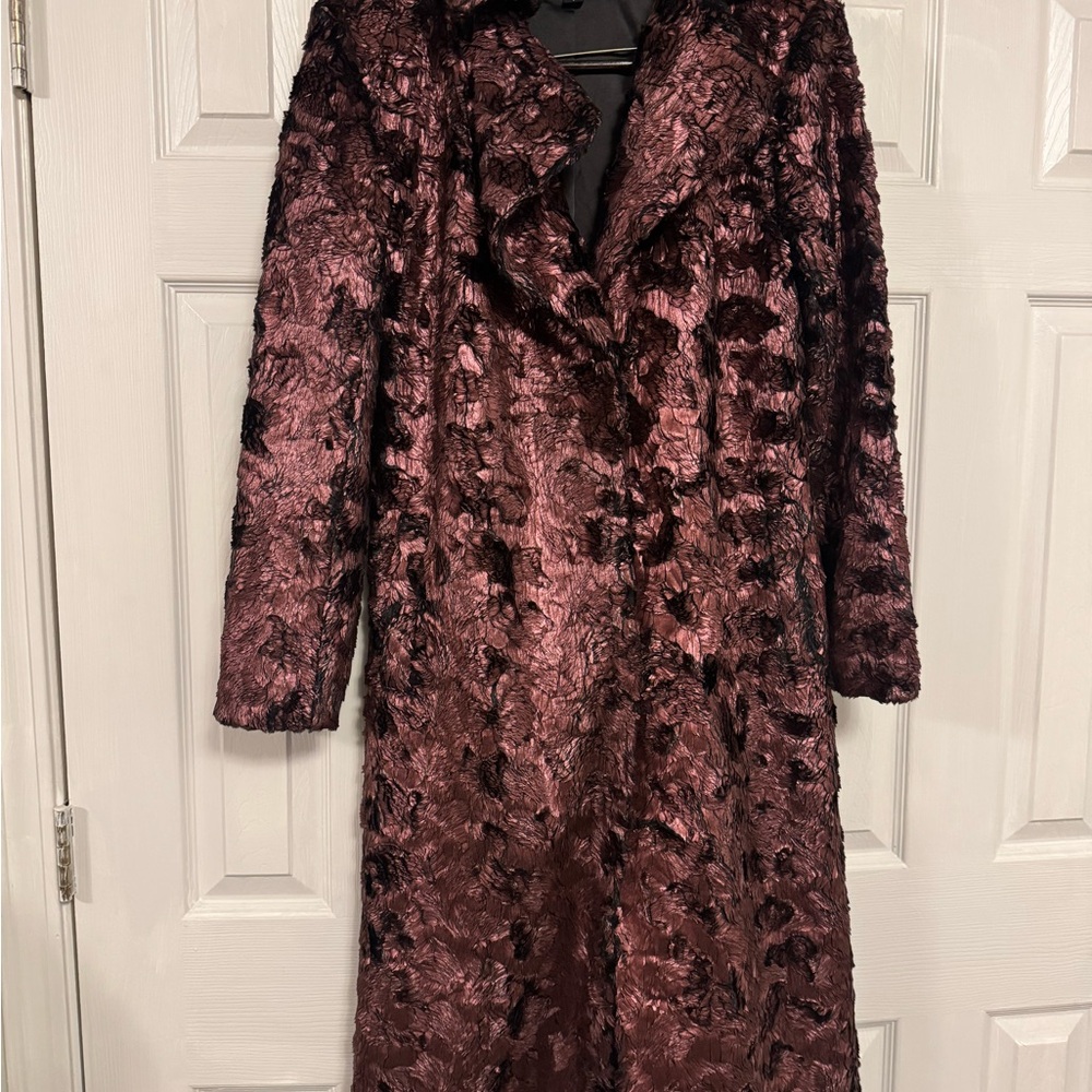 Unreal Fur Women's Plush Textured Jacket - Deep Burgundy - Picture 4 of 4